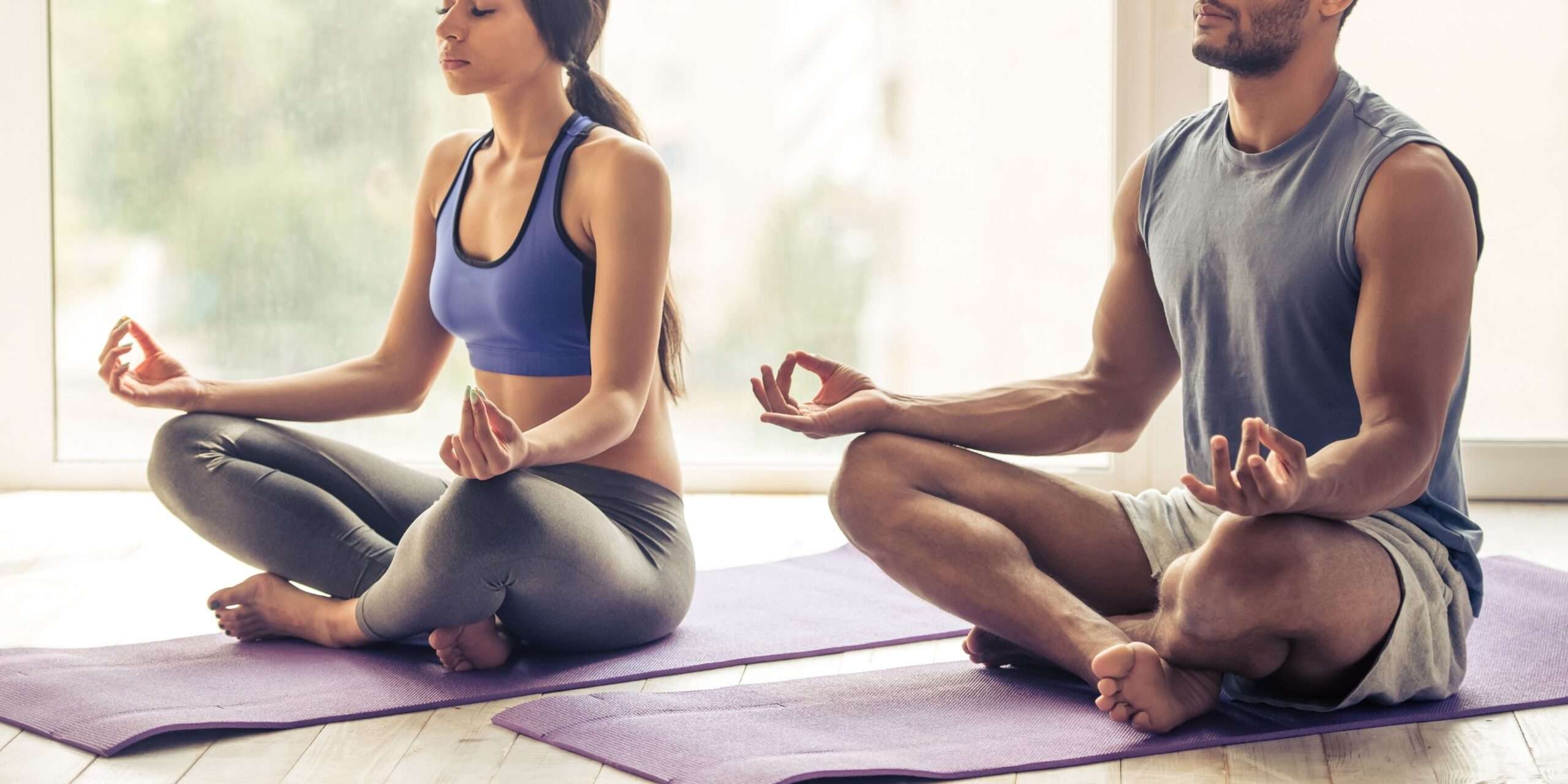 Both male and female can meditate for spiritual healing through yoga
