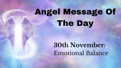 angel message of the day : emotional balance