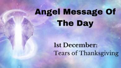 angel message of the day : tears of thanksgiving