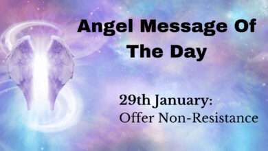 angel message of the day : offer non-resistance