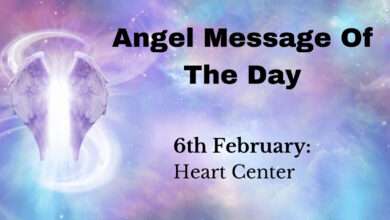 angel message of the day : heart center