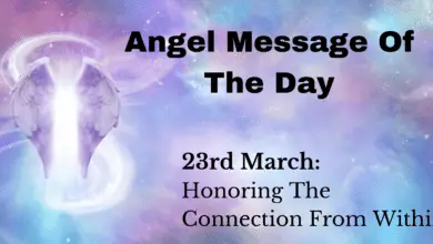 angel message of the day : honoring the connection from within