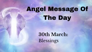 angel message of the day : blessings
