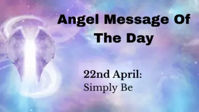 angel message of the day : simply be