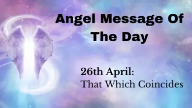 angel message of the day : that which coincides