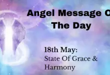 angel message of the day : state of grace & harmony