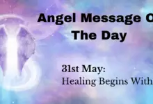 angel message of the day : healing begins within