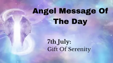 angel message of the day : gift of serenity