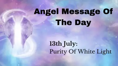 angel message of the day : purity of white light