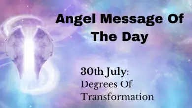angel message of the day : degrees of transformation